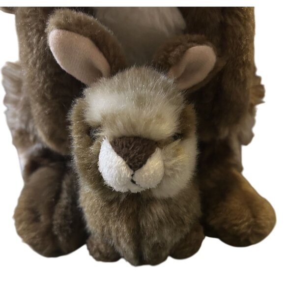 FAO Schwarz Plush Stuffed Wild Animal Lot - Rabbit 12" High Red Panda 18" Tiger - Picture 4 of 10